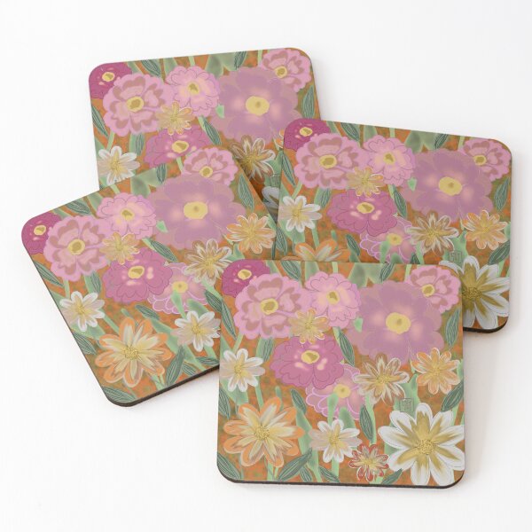 Item preview, Floral layers orange and pink designed and sold by LovePopsicle.