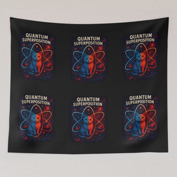 Item preview, Quantum Superposition - Cosmic Cat Atom designed and sold by PJ1DESIGNS.