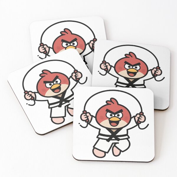 Item preview, Taekwondo Bird Jump Rope – Martial Arts Cartoon Character designed and sold by Pulse Creativity Designs.
