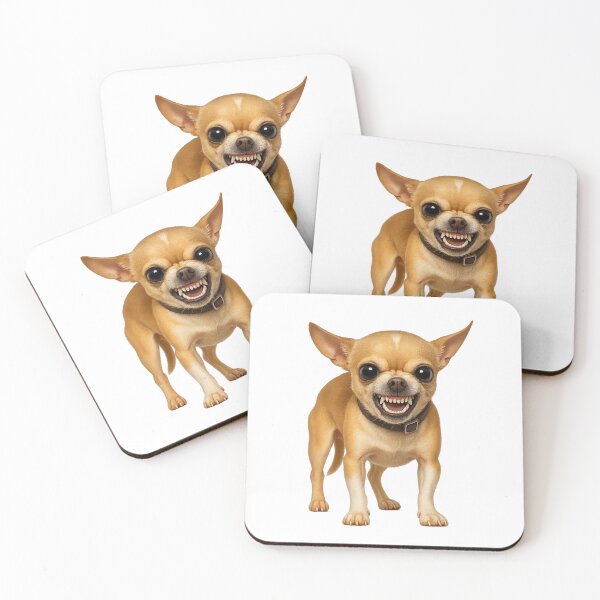 Item preview, Fierce Chihuahua with Attitude – Funny 3D Dog Art designed and sold by NeonCore.
