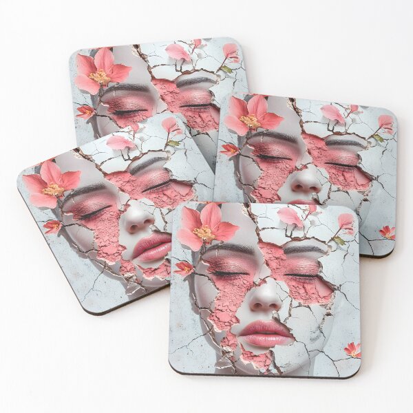 Item preview, Cracked Reflection with Floral Elements in Art designed and sold by Artessie.
