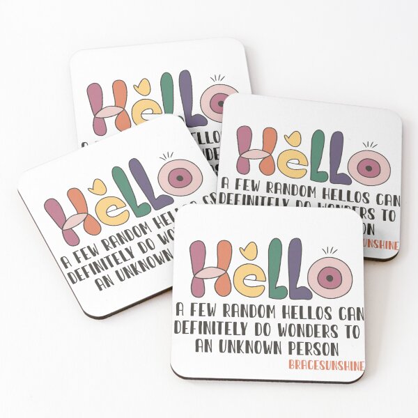 Item preview, Hello; A Few Random Hellos designed and sold by Bracesunshine.