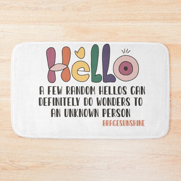 Item preview, Hello; A Few Random Hellos designed and sold by Bracesunshine.