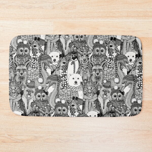 Item preview, festive animals black designed and sold by scrummy.