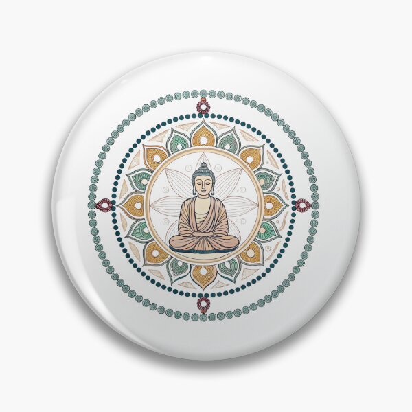Item preview, Mandala with Buddha  designed and sold by Lucky 777.