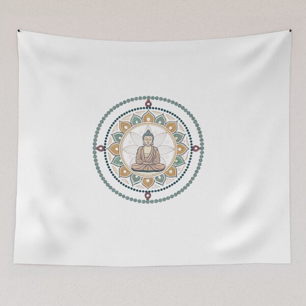 Item preview, Mandala with Buddha  designed and sold by Lucky 777.