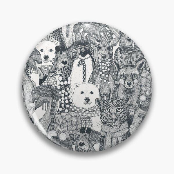 Item preview, festive animals gray designed and sold by scrummy.