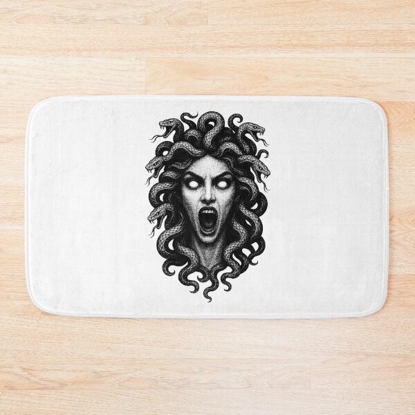 Item preview, Medusa's Wrath - Gothic Scream Art Print designed and sold by xndrlab.