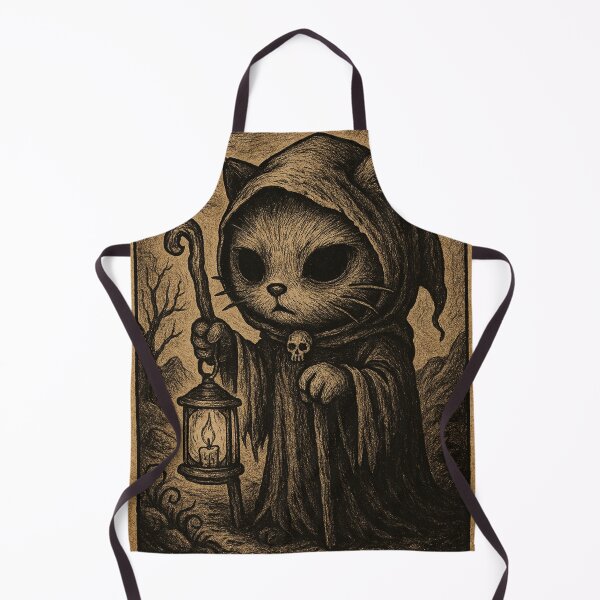 Item preview, Hello kitty: The Hermit tarot card with a robed kitty designed and sold by art-emissa.