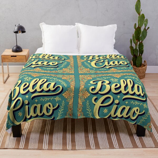 Item preview, Bella Ciao – Vintage Blue Ornamental Framed Italian Design designed and sold by EmeraldeaArt.