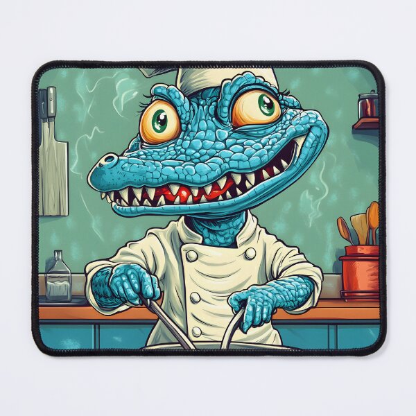 Item preview, Chef Crocodile Cooking Delicious Spaghetti Sauce designed and sold by Artessie.