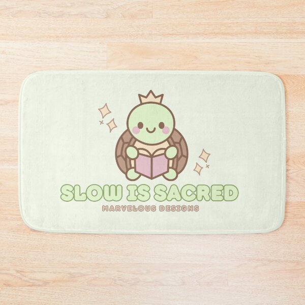 Item preview, Slow Is Sacred – Cute Turtle Self-Care Quote designed and sold by MyMarvelousShop.