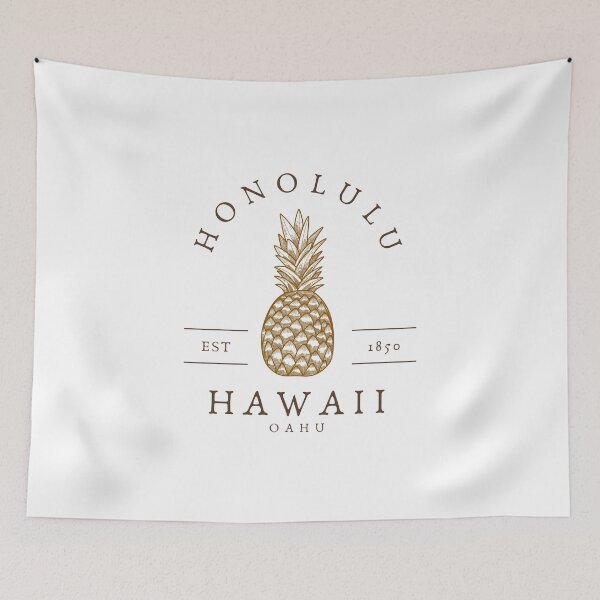Item preview, Honolulu Hawaiian Pineapple Hawaii Oahu Est 1850 designed and sold by ParfaitPrints.