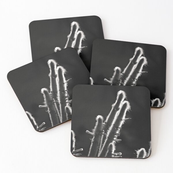 Item preview, Dramatic fuzzy cactus in black and white designed and sold by ChrisArnold.