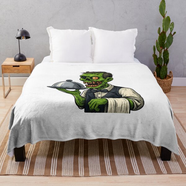 Item preview, Cartoon Zombie Waiter – Undead with a Smile designed and sold by Vibeware.