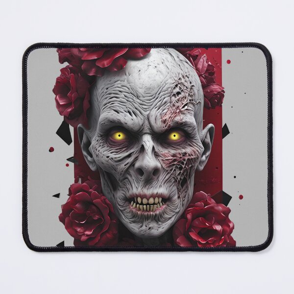 Item preview, Zombie Face with Crimson Roses designed and sold by NightTimeJ.