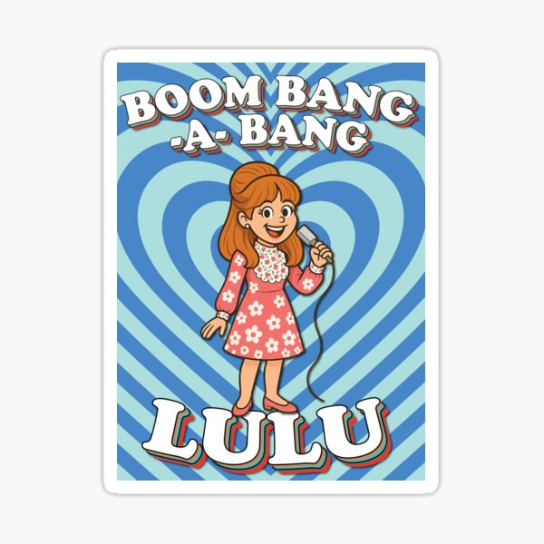 Item preview, Boom Bang-A-Bang - Lulu - Eurovision 1969  Winner - United Kingdom - Eurovision Song Contest Winners - Eurovision 1969 designed and sold by Vision-Tees.