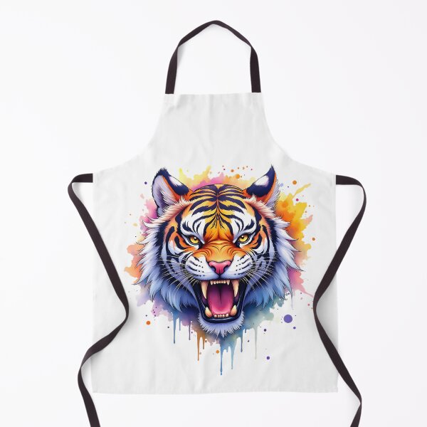 Item preview, Wild Colorful Dripping Tiger designed and sold by FunCartoonSpot.