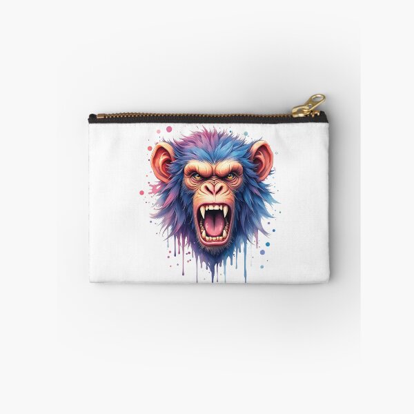 Item preview, Wild Colorful Dripping Monkey designed and sold by FunCartoonSpot.