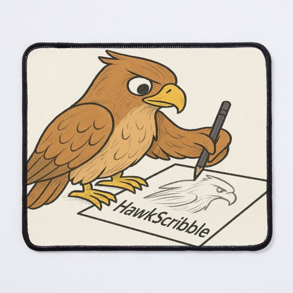 Item preview, HawkScribble – My Art Mascot & Profile Pic designed and sold by HawkScribble.