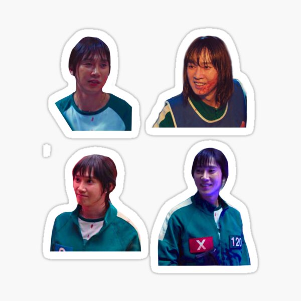 Vista previa del artículo con la obra «paquete de pegatinas de Hyunju sonriente», diseñado y vendido por PixCreative.