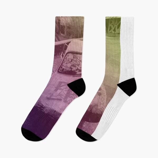 Item preview, Graffiti on Abandoned Vintage Car - gradient overlay designed and sold by Dryft7.
