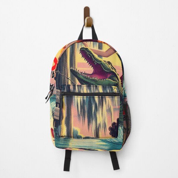Item preview, Gorgeous Latina Woman Escaping from Alligator Alcatraz designed and sold by FloridaWildOnes.