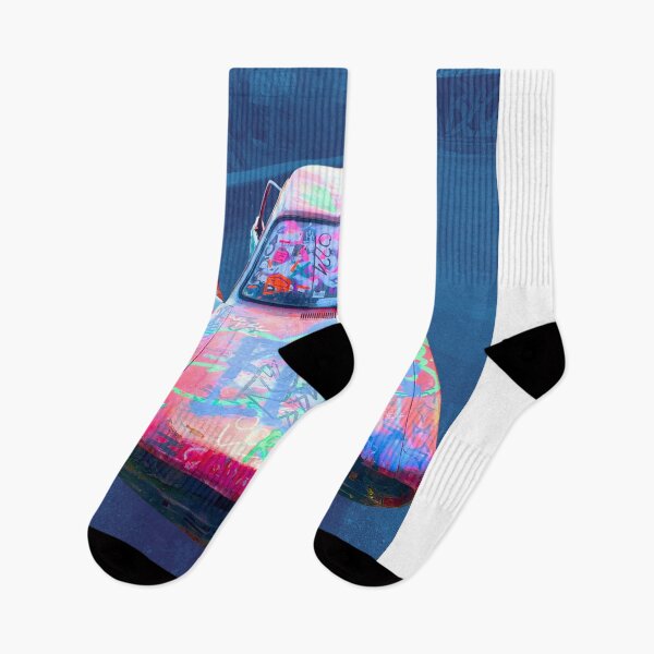 Item preview, Colorful Graffiti on Abandoned Car - floating look designed and sold by Dryft7.