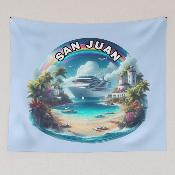 Item preview, San Juan, Puerto Rico – Historic Coastal City designed and sold by Myra365Art.