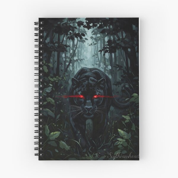 Item preview, Crimson Gaze - Enigmatic Black Panther in Dark Jungle - Scythianshead design  designed and sold by Scythianshead .