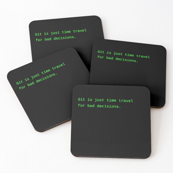 Item preview, Git Is Just Time Travel for Bad Decisions – Dev Joke Shirt designed and sold by  just text.