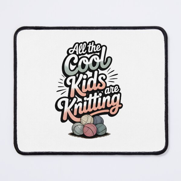 Item preview, All The Cool Kids Are Knitting designed and sold by MimsTees.