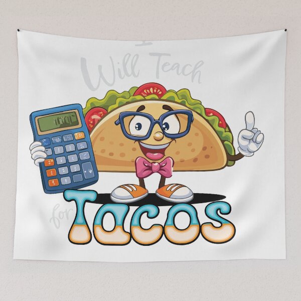 Item preview, Essential I will Teach for Tacos Math Teacher Male designed and sold by SaltCreatives.