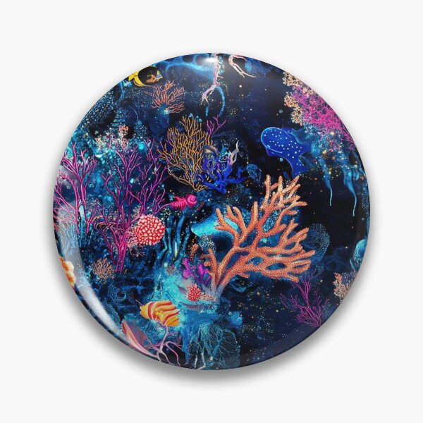 Item preview, Hallucinated Ocean Luminous Fauna Cyber designed and sold by MidArtForge.