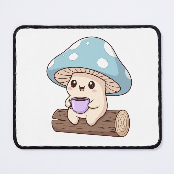 Item preview, Cute Lil Blue Mushroom Teatime Sticker designed and sold by RACreationz.