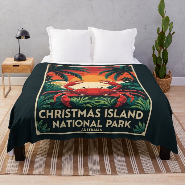 Item preview, A Vintage Illustration of Christmas Island National Park - Australia designed and sold by GoodOldVintage.