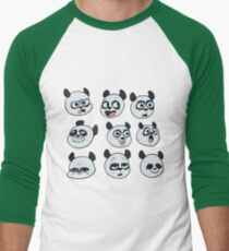 Expressive panda Men's Baseball ¾ T-Shirt