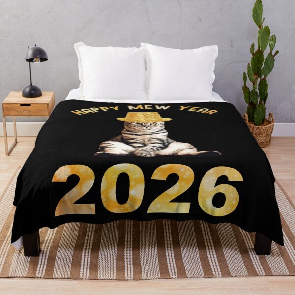 Item preview, Happy Mew Year 2026 designed and sold by Cat Lady Designs.