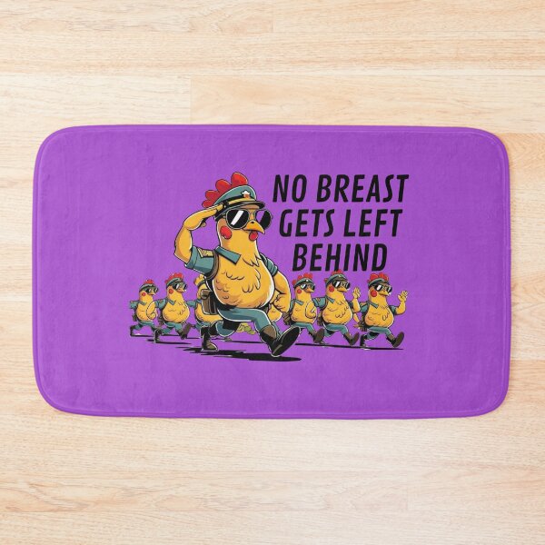 Item preview, No Breast Gets Left Behind – Funny Chicken Design for Apparel, Stickers & More designed and sold by VoidandVibr8ion.
