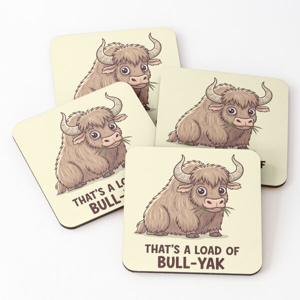 Item preview, That's a Load of Bull Yak Funny Animal Pun designed and sold by Owcomm.