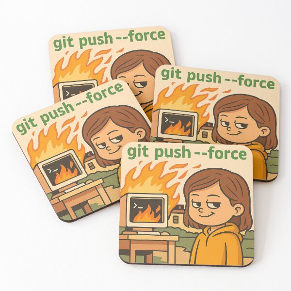 Item preview, Git Push --Force – Funny Developer Meme Shirt designed and sold by  just text.