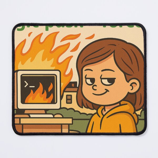 Artikelvorschau, Git Push --Force – Lustiges Entwickler-Meme-Shirt entworfen und verkauft von  just text.