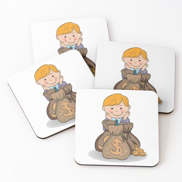Item preview, "Future Millionaire – Cute Kid with Money Bags Illustration" designed and sold by Primarkt.