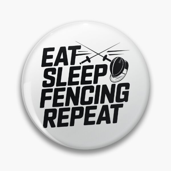 Item preview, Fencing Mask & Crossed Swords – Eat Sleep Fencing Repeat Graphic for Sword Sport Athletes designed and sold by ahayacine.