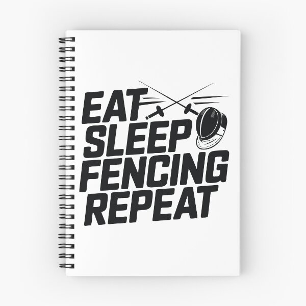 Item preview, Fencing Mask & Crossed Swords – Eat Sleep Fencing Repeat Graphic for Sword Sport Athletes designed and sold by ahayacine.