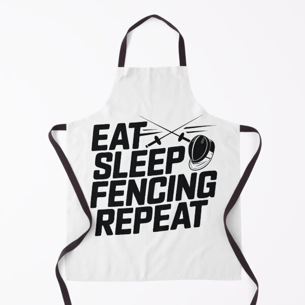 Item preview, Fencing Mask & Crossed Swords – Eat Sleep Fencing Repeat Graphic for Sword Sport Athletes designed and sold by ahayacine.