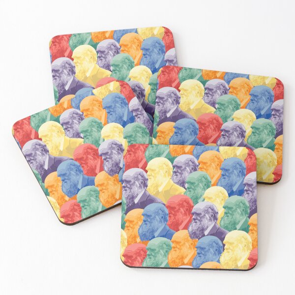 Item preview, Charles Darwin Rainbow Portraits  designed and sold by Unhinged Heather.