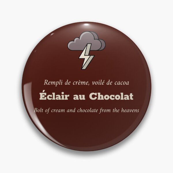 Item preview, Eclair au Chocolat - Bolt of Cream and Chocolate from the Heavens designed and sold by Novel Works Studio.