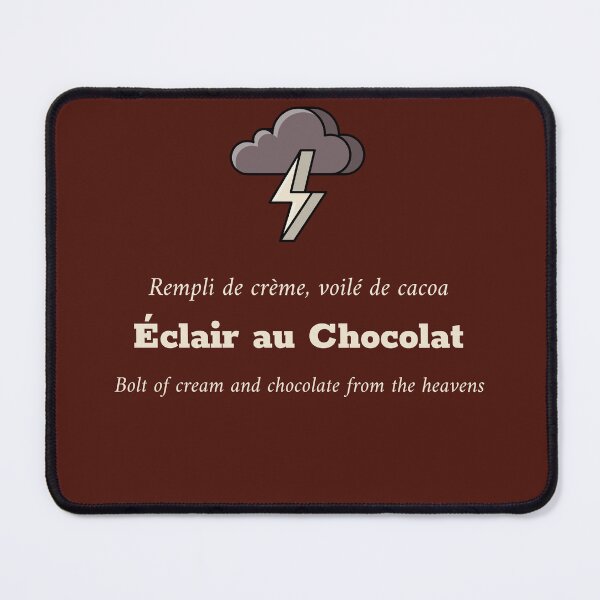 Item preview, Eclair au Chocolat - Bolt of Cream and Chocolate from the Heavens designed and sold by Novel Works Studio.