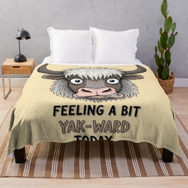 Item preview, Yak Feeling a Bit Ward Today Funny Awkward Yak Pun designed and sold by Owcomm.